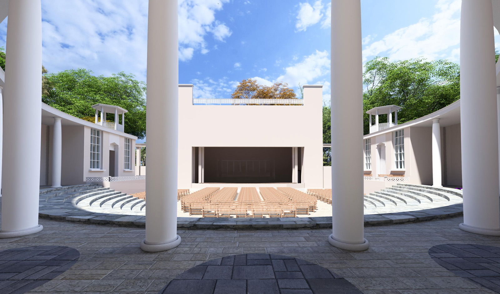 Click to enlarge The Summer theatre’s stage