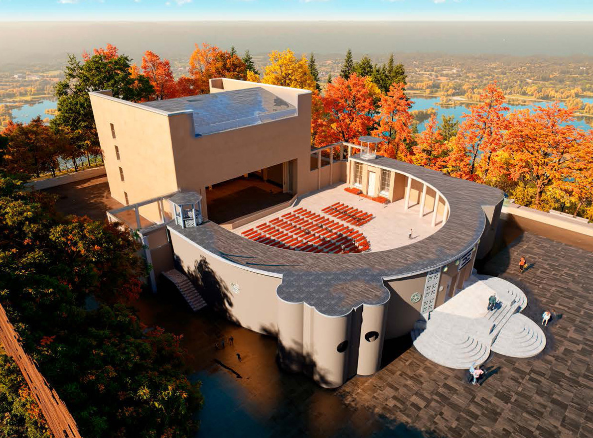 Click to enlarge Summer theatre. View from above