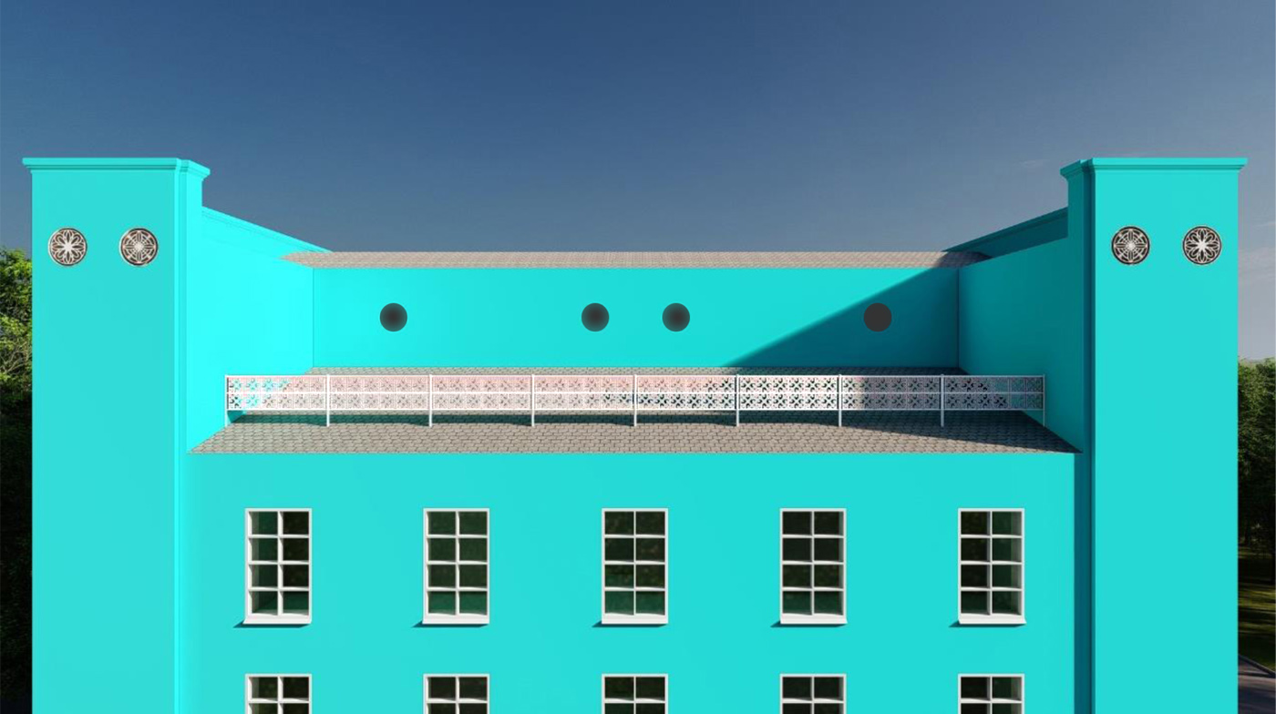 Click to enlarge Summer theatre. Elements of décor (reconstruction in common with Kylymbek Narynbekov, Mederbek Abdimalikov and Kerim Asylbekov)